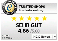 Kundenbewertungen
von Bergfreunde.de bei Trusted Shops