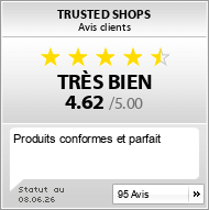 Evaluations acheteurs pour bobshop.de/fr/home/